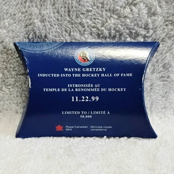 1999 Wayne Gretzky Induction inti the Hockey Hall of Fame 11-22-99 Medallion!! - Picture 4 of 4